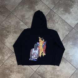 REVENGE SKI MASK LIGHTNING BURN DA HOODS HOODIE Size Large