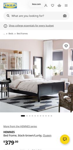 IKEA HEMNES Queen Bed Frame w/ Slats