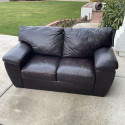 Leather couch