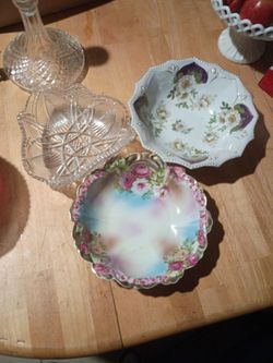 3 center piece fruit bowls