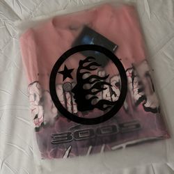 HELLSTAR TEE | pink brainwashed world tour tee | Men’s Medium