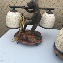 Frog Lamp Antique