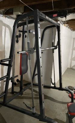 Home gym bench press
