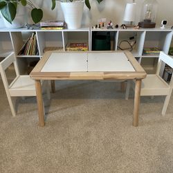 IKEA Flisat Kids Play Table Sensory With 2 Chairs