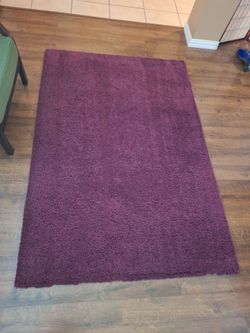 Ikea purple rug