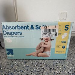 Up & Up Absorbent & Soft Disposable Diapers  Sz 5