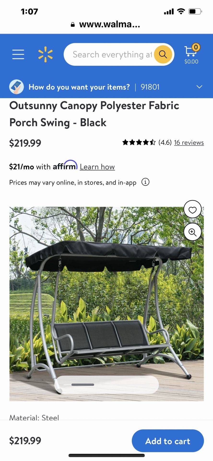 Swing Porch New