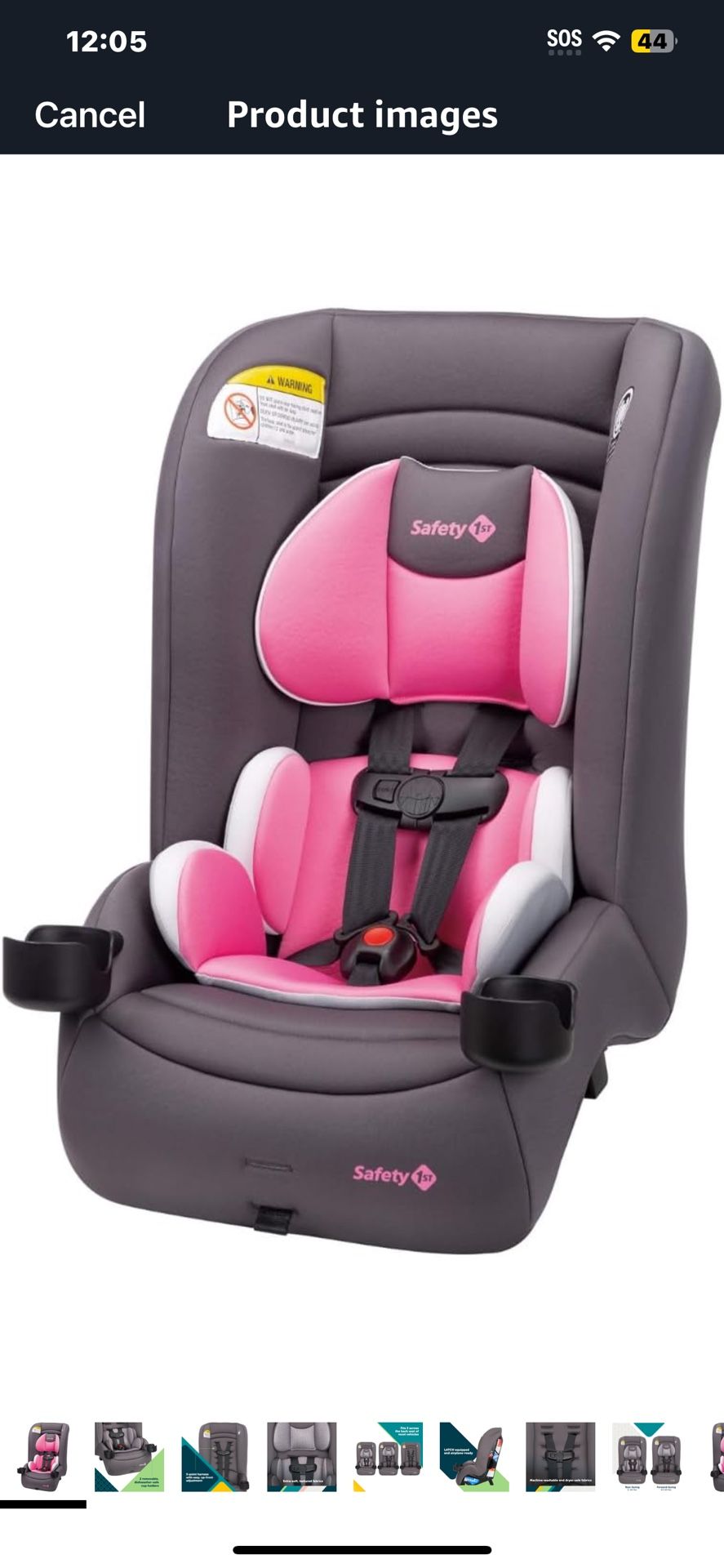 Silla Para Niños Safety 1st Jive in Convertible Car Seat, Rear