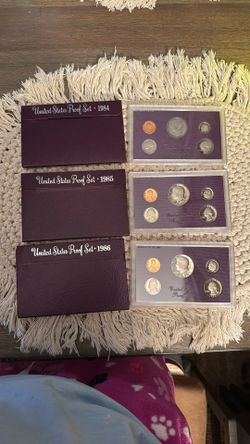 84-86 United States Proof Sets (3 Years)