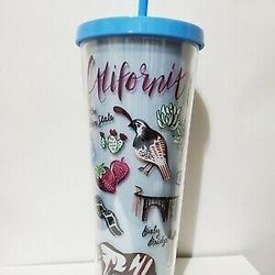 STARBUCKS  CALIFORNIA  STATE VENTI COLD CUP TUMBLER  24 Oz SPRING 2019