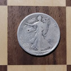 1918 Walking Liberty Silver Half Dollar  90% Silver 