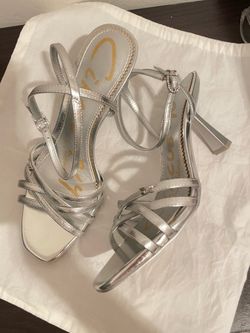 Silver Strappy Sandals