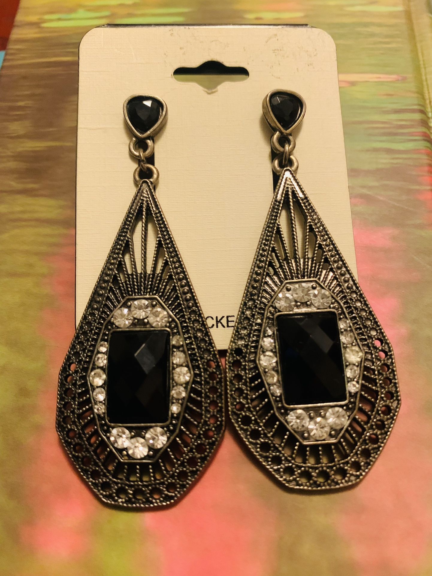 Vintage Style Fancy Drop Earrings