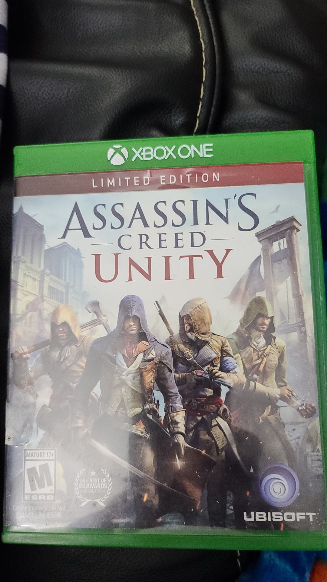 XBOX ONE ASSASSIN'S CREED UNITY DVD