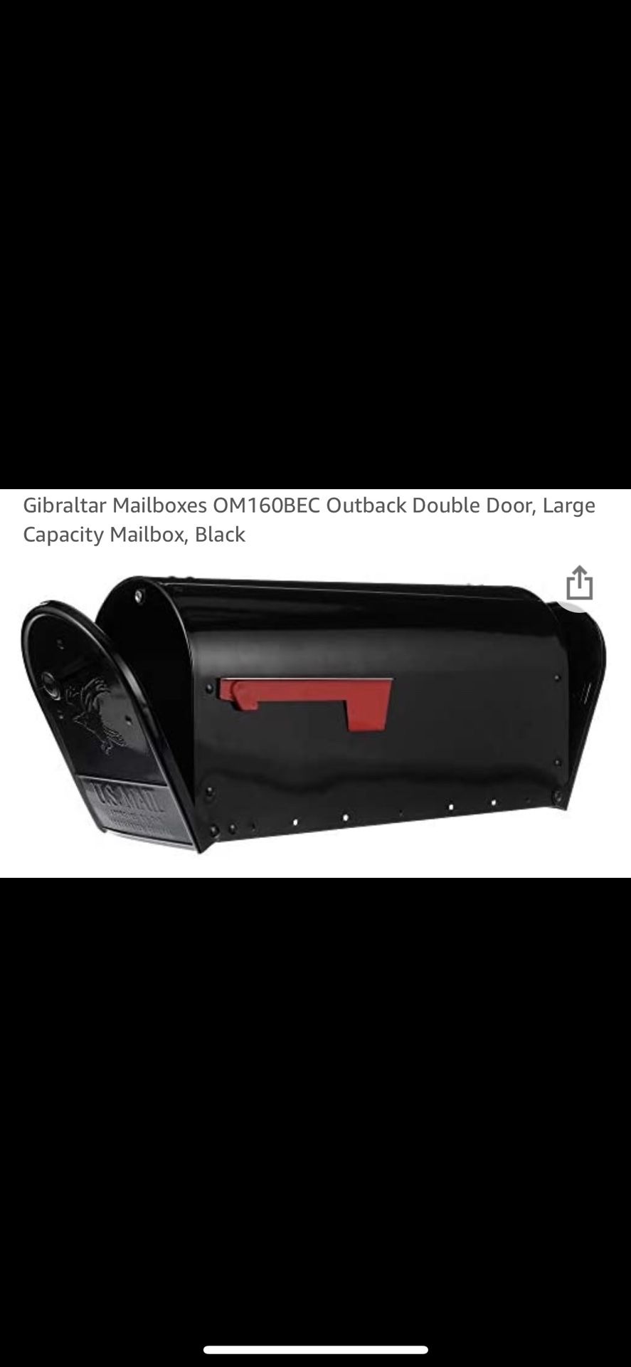 Gibraltar Double Door Mailbox (Brand New)