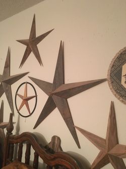 New Handcrafted Rustic Stars.    $30 to $50 each.    Cash.    South Austin.