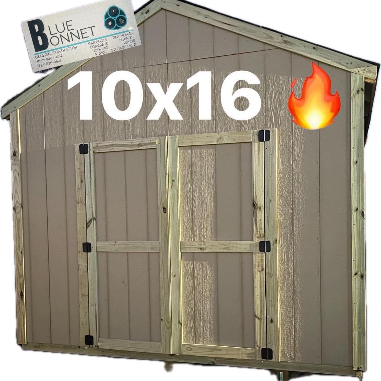 10x16 Storage Shed