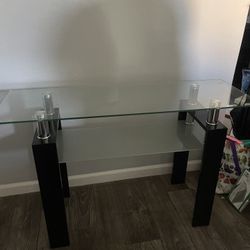 matching glass tables 