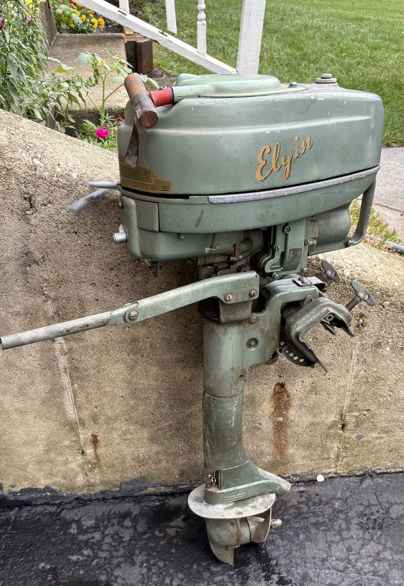 Vintage Elgin Outboard Motor