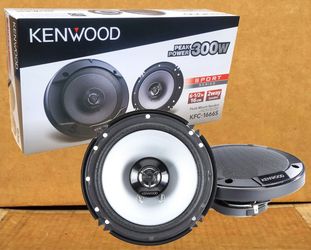 Kenwood Car Speakers 6 1/2" 2-Way Coaxial Speaker System 300 Watts KFC-1666S 🚨 Payment Options Available 🚨 No Credit Needed 🚨