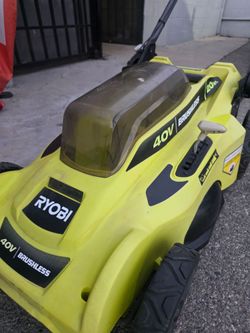RYOBI 40V CORDLES BRUHLESS 20"IN LANW MOWER NO GRASS BAG  TOOL ONLY