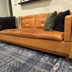 Midcentury Leather Couch