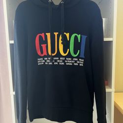 High End Black Cotton Hoodie 