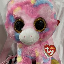 Ty Gear Beanie Boo Fantasia Unicorn Mini Backpack Purse