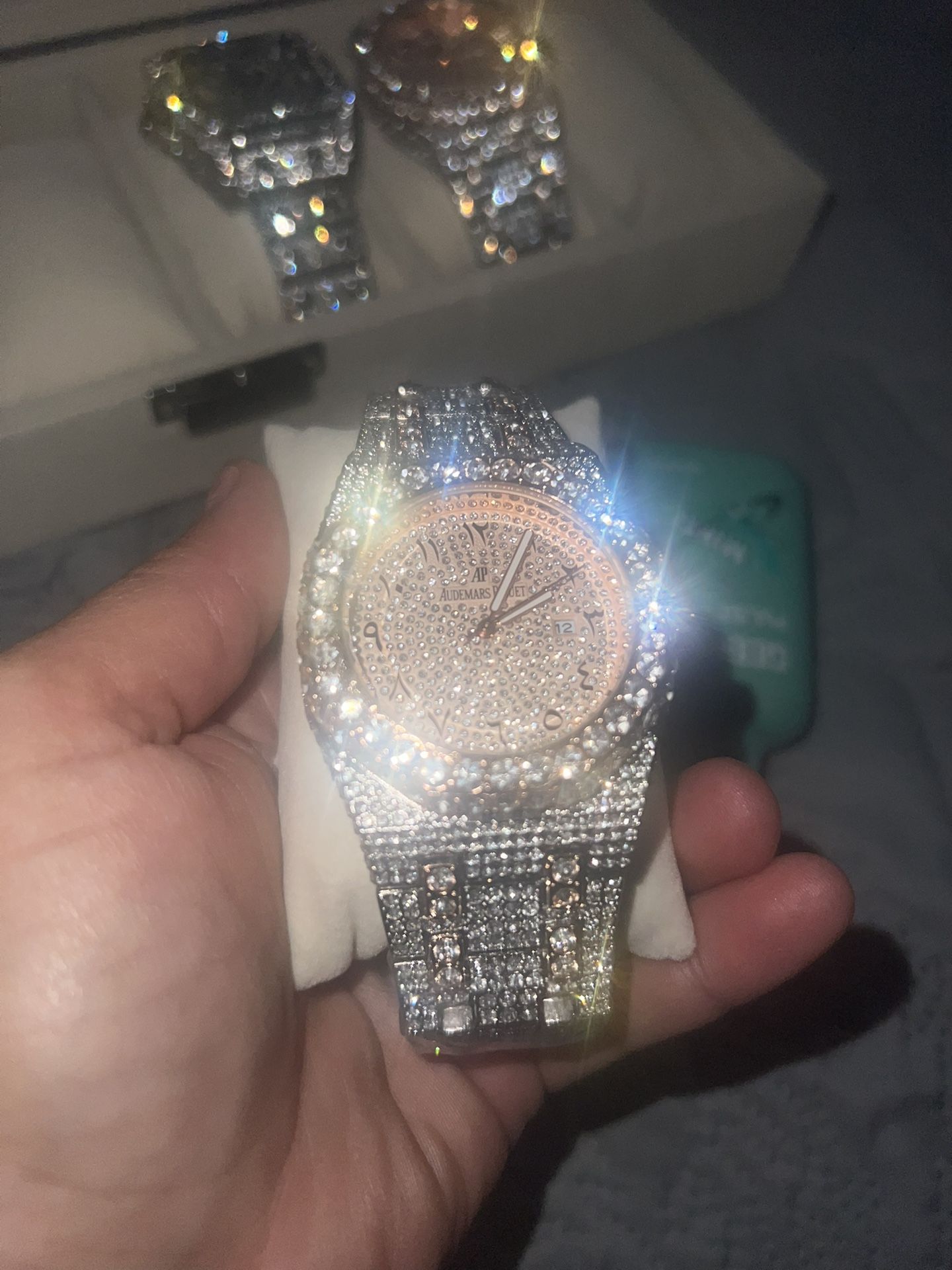 Ap Mossanite Vvs Diamond Watch 