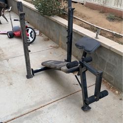 Weight Bench, Missing A Couple Pieces 
