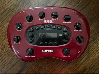 Line 6 POD XT Guitar Multi-Effects Processor (Red Desktop Model) – Works Great!
