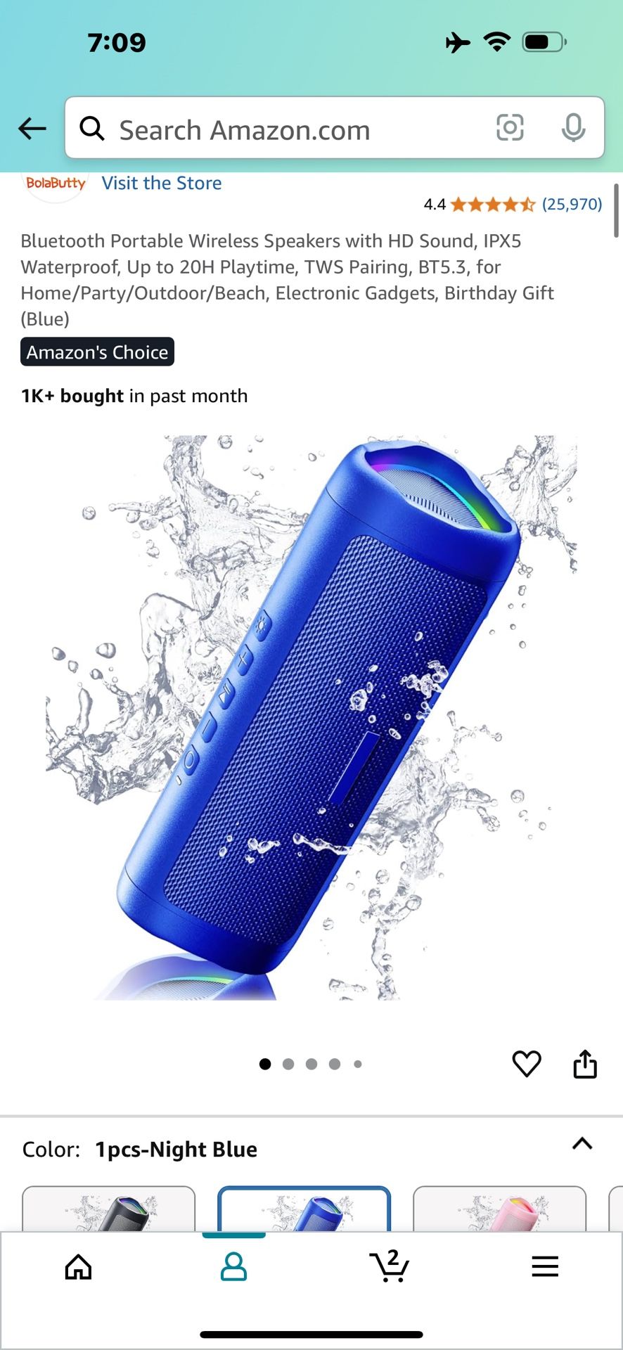 Bluetooth Speaker Blue