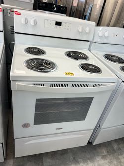 Whirlpool White Electric Coil Range