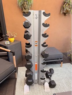 Hoist 8-Pair Vertical Dumbbell Rack -Like New