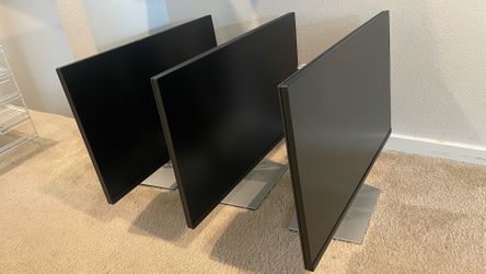 Set of 3 - Dell 27” Full HD IPS LED Computer Monitors