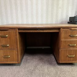 Banker’s Desk, Solid Wood