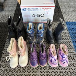 Toddler Kids 4C 5C Snow Boots Girls Boys Waterproof Insulated Warm Winter Sports