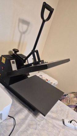 Heat press on machine