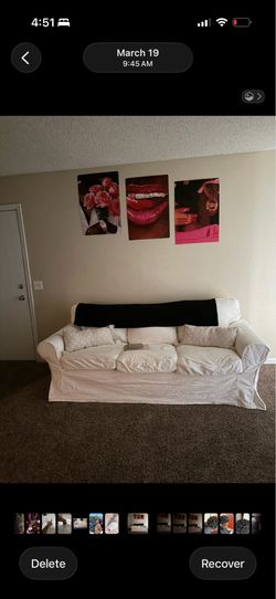 White couch
