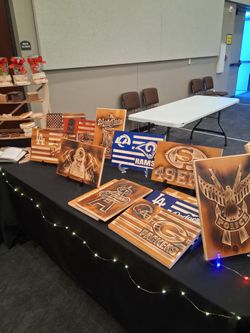 Custom Wood Sports Team Flags