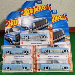 Hot Wheels "83 Chevy Silverado Baby Blue