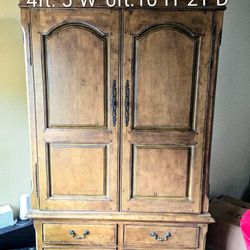 Solid Wood Bedroom Armoire