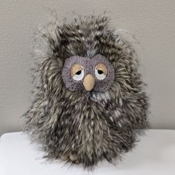 Jellycat London Orlando The Owl Plush 10" Stuffed Animal Bird Sleepy Fluffy Grey