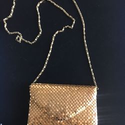 Small gold purse clutch