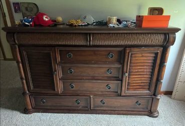 Solid brown dresser