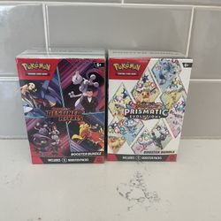 Pokemon Prismatic Evolutions Booster Bundle + Destined Rivals Booster Bundle