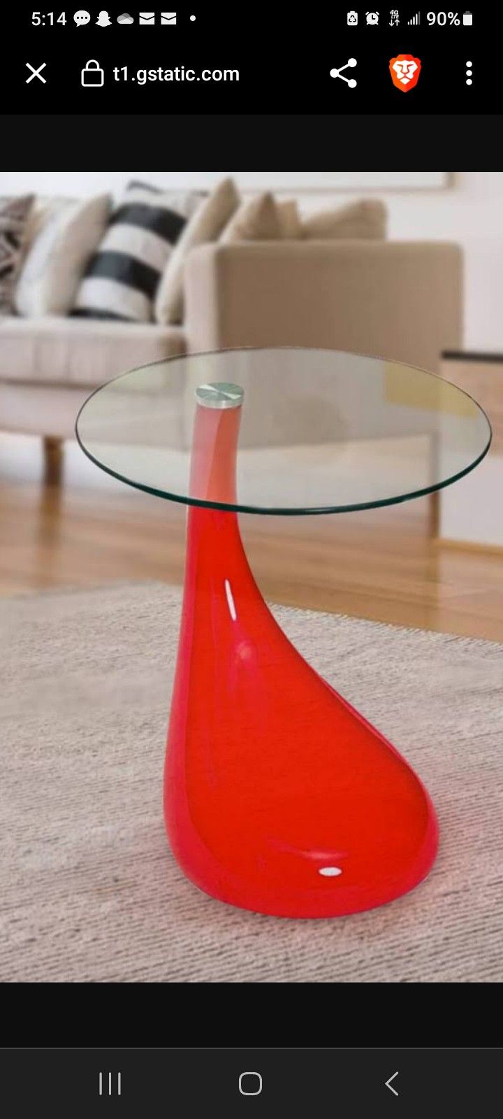Tear Drop Side Table
