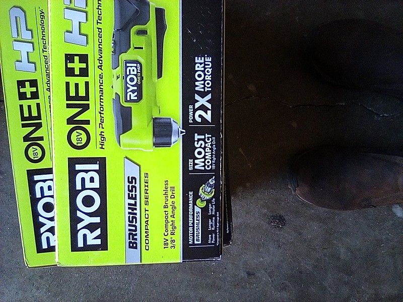 Ryobi 18 Volt Compact Brushless 3/8 Right Angle Drill