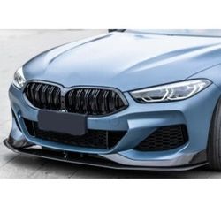 BMW 8 SERIES G15 AC STYLE BUMPER FRONT LIP GLOSSY BLACK 
