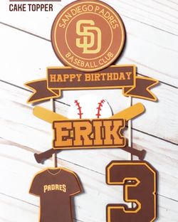 San Diego Padres Cake Topper